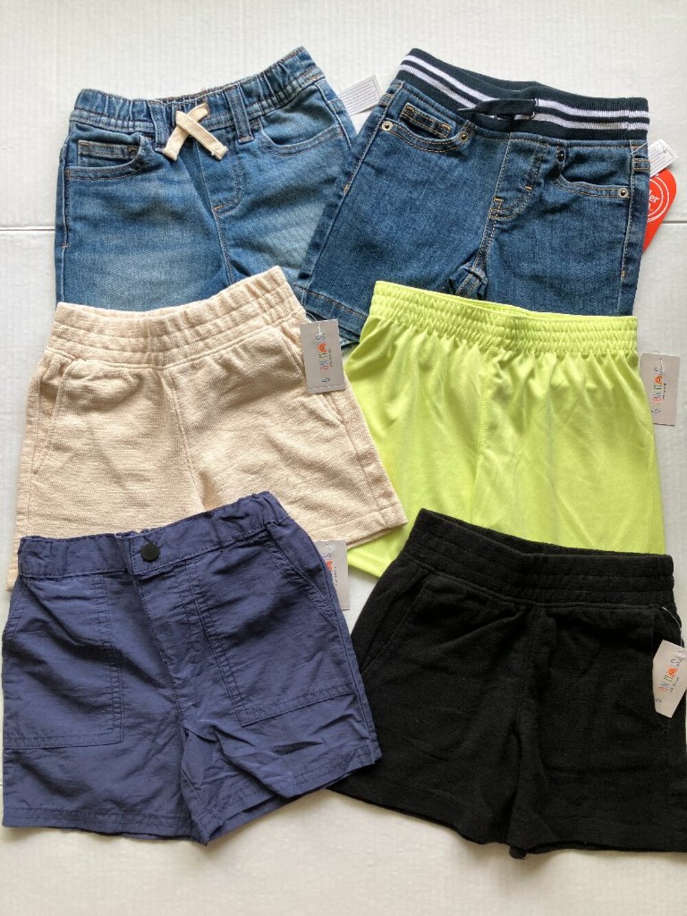 2T Wonder Nation & Garanimals Toddler Boy Shorts Bundle